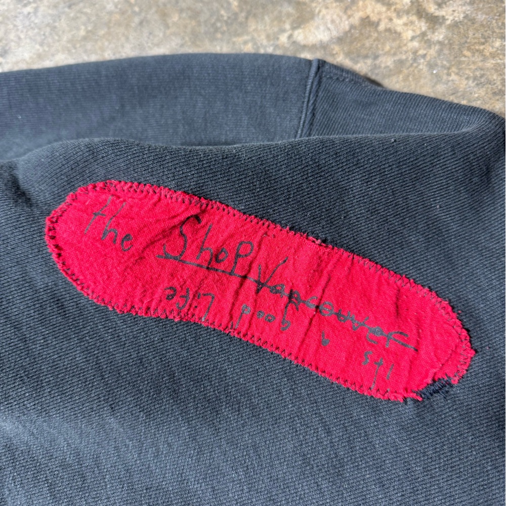 Carhartt Hoodie – Black – Custom Patched / Distressed – Workwear Grunge - Picture 4 of 7